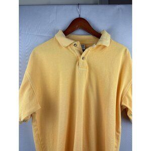 Fresh Produce Women’s Yellow Polo Shirt Large 100% Cotton Casual Top